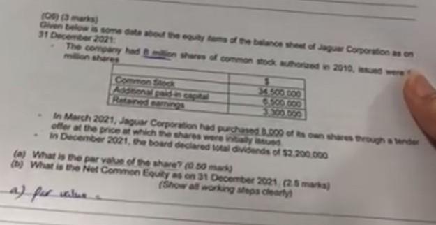 2021 The company had 8 million shares of common stock authorized in