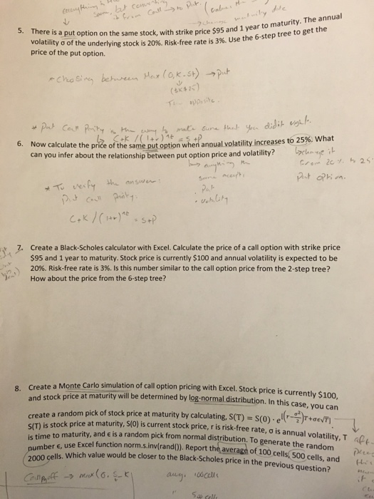 price is 5100. Annual volatility is 20%. Now ree have 3 steps