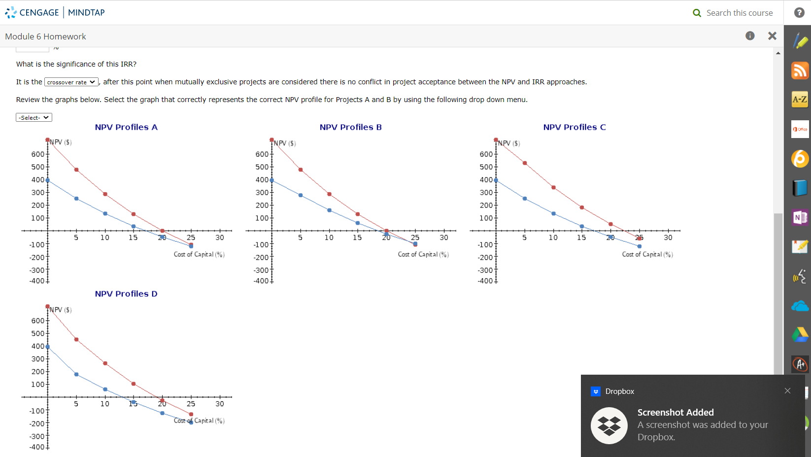 Bellinger Industries is considering two projects for inclusion in its capital budget,