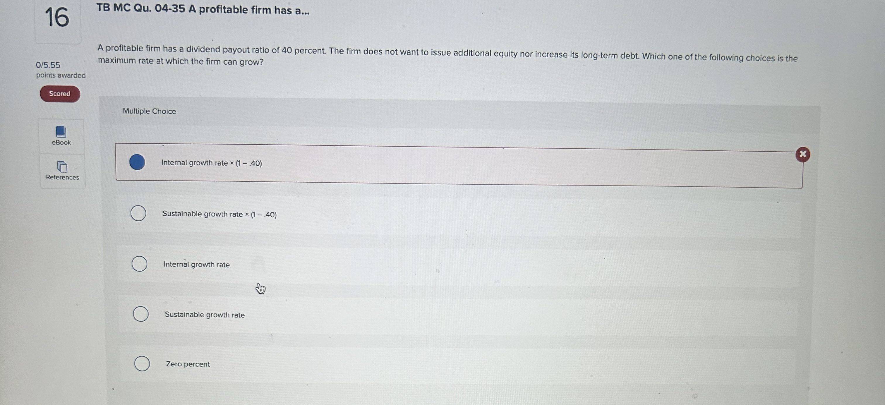  TB MC Qu.04-35 A profitable firm has a... A profitable firm