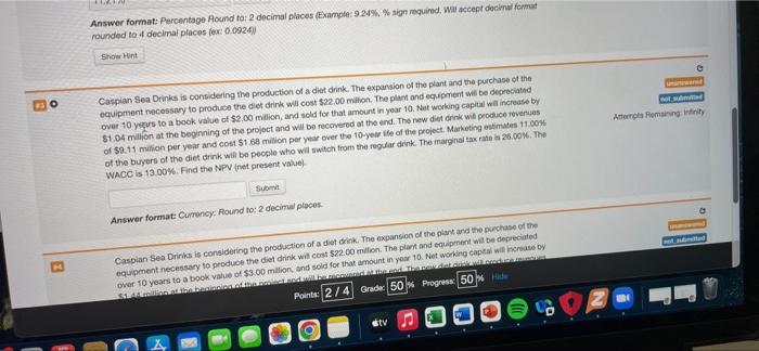  Answer format: Percentage Pound to: 2 decimal places (Example: 9.24% %