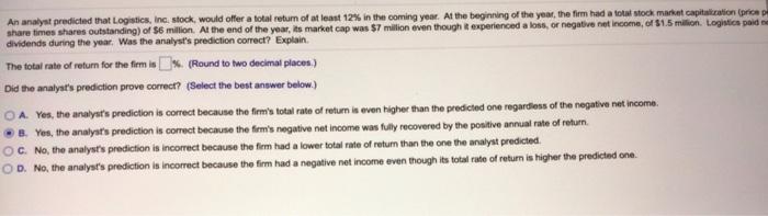return of at least 12% in the coming yeur. At the beginning