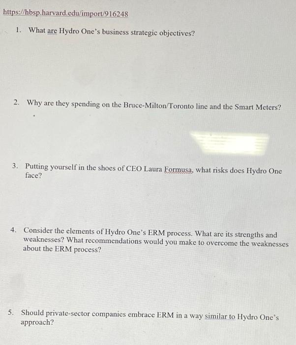 Please answer the questions given. From the Article from Harvard. Enterprise Risk