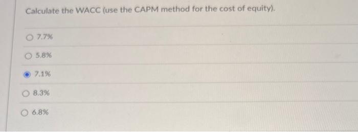 Emvelope Company has the following liabilieles and equity The risk free rate