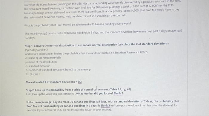 and standard deviation using the random value that you solved for in