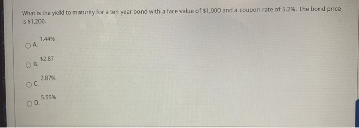 and sell one year later for $1000? -1.37% . 4.24% , 9.16%