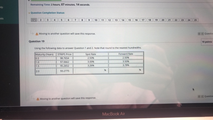  help ASAP please Remaining Time: 2 hours, 07 minutes, 14 seconds