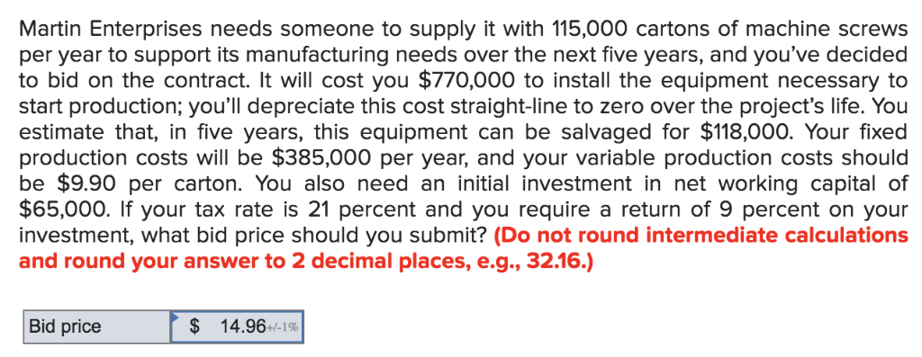  **PLEASE SHOW YOUR WORK FULLY** I do not understand how OCF