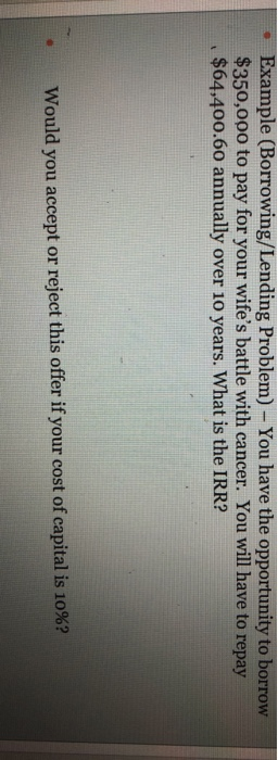 a tenant lined up that will generate $16,000 per year in cash
