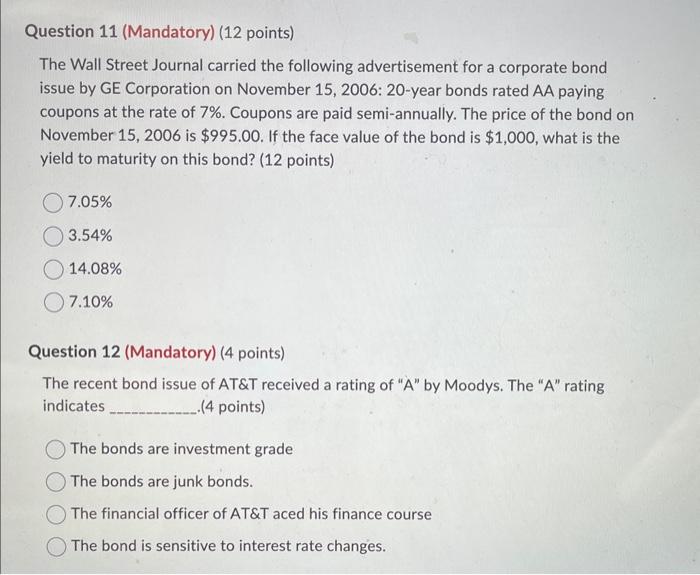 Please help me solve this question and explain The Wall Street Journal