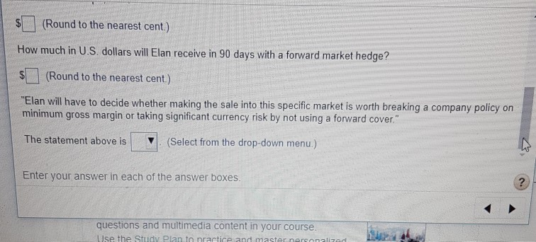 the calculations correctly in order to answer correctly to all the questions