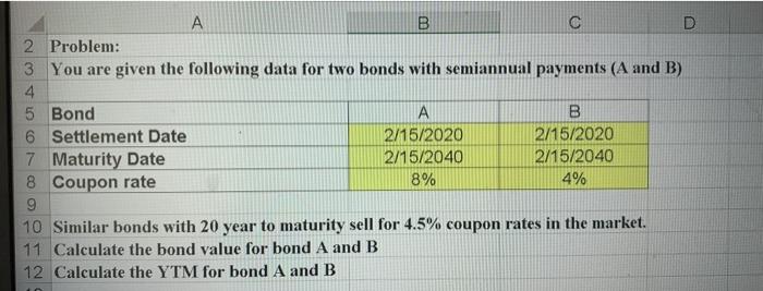  B D 2 Problem: 3 You are given the following data