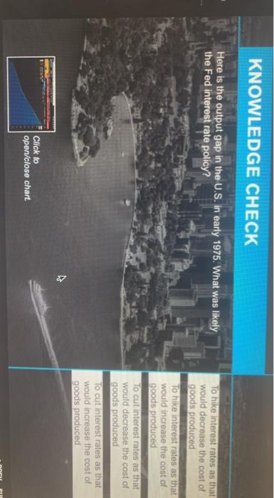  KNOWLEDGE CHECK Here is the output gap in the U.S. in