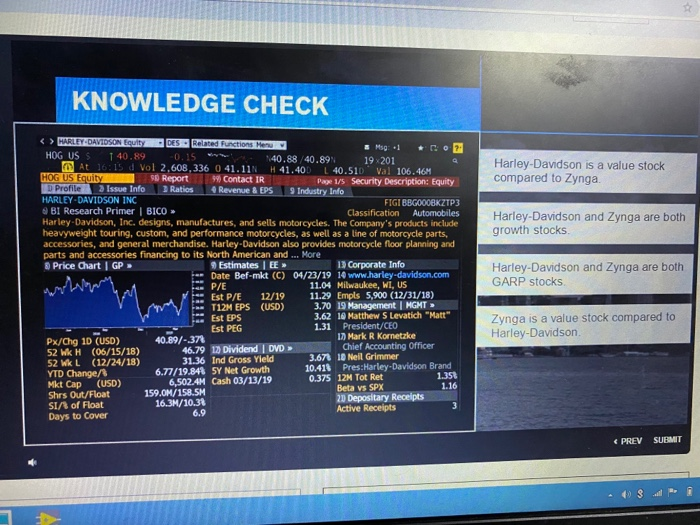companies Based on P/E and dividend yield data alone, which of the