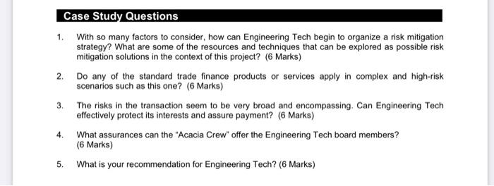  1. With so many factors to consider, how can Engineering Tech