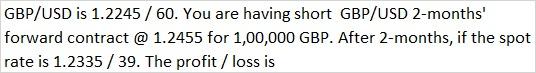 is 166.45 and the transit period is 30 days. 1-month forward buying