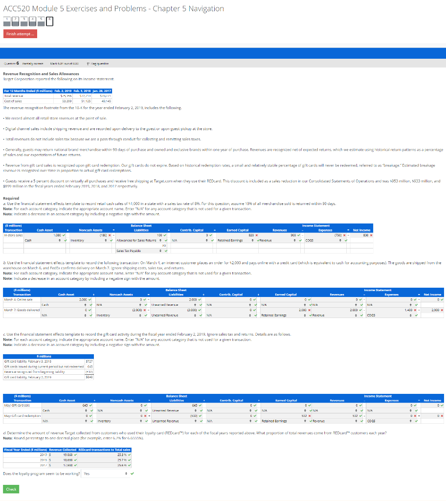  ACC520 Module 5 Exercises and Problems - Chapter 5 Navigation 12