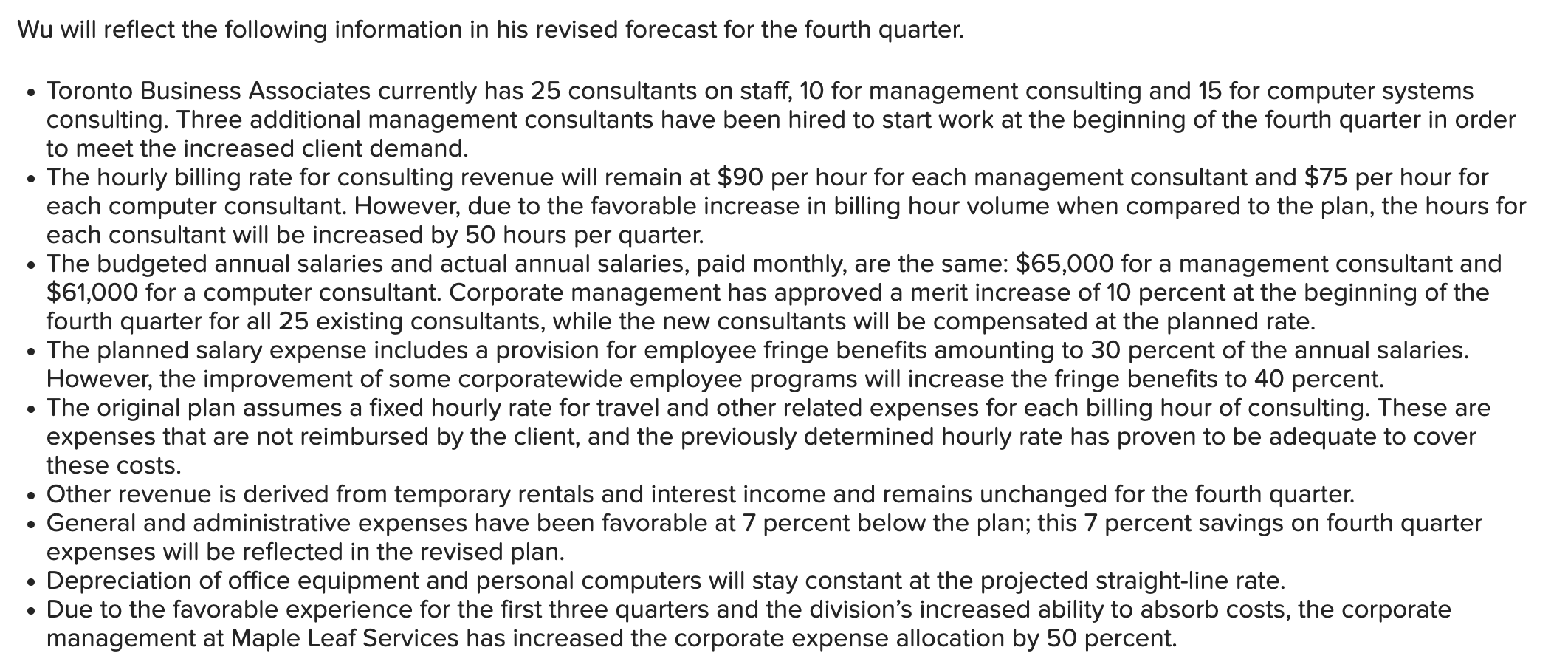 2. Which of the following circumstances would NOT require an organization to