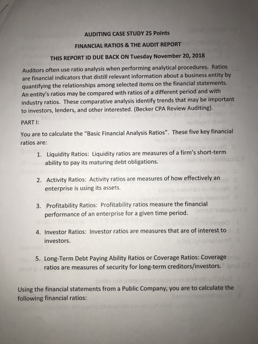  Please help me by calculating the basic financial analysis ratio mentioned