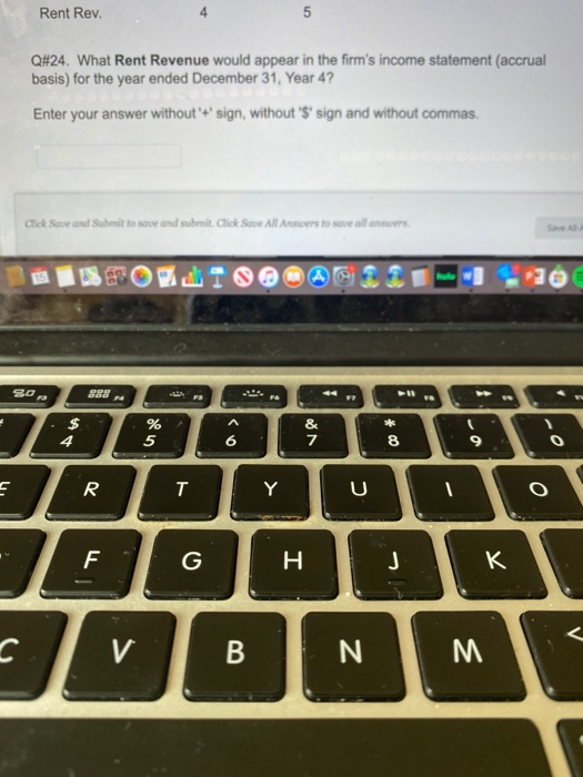 from several tenants in Year 4. The firm had these summary account