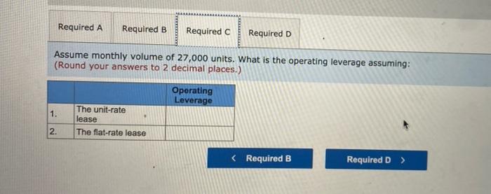regardless of the number of units. The second lease option (flat-rate lease)