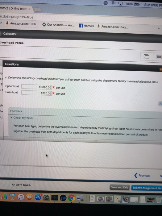 Animals-An eBook Show Me How Calculator Multiple production department factory overhead rates