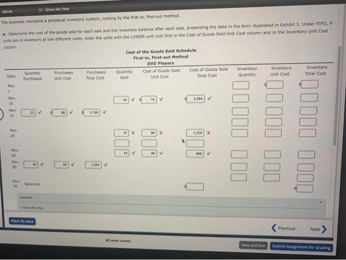 Show Me How Sale Perpetual Inventory Using FIFO Beginning inventory, purchases, and