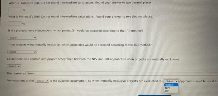 average propect. Gelinger's WaCC is 11%. Whot is Project AS IRA? Do
