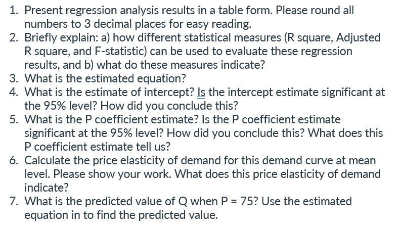 Simple Regression Analysis Results REGRESSION STATISTICS Multiple R 0.943 R square 0.889