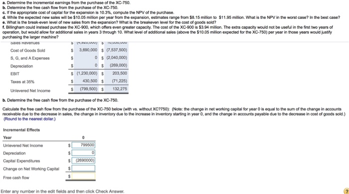 new machine, the XC-750. The cost of the XC-750 is $2.69 million.