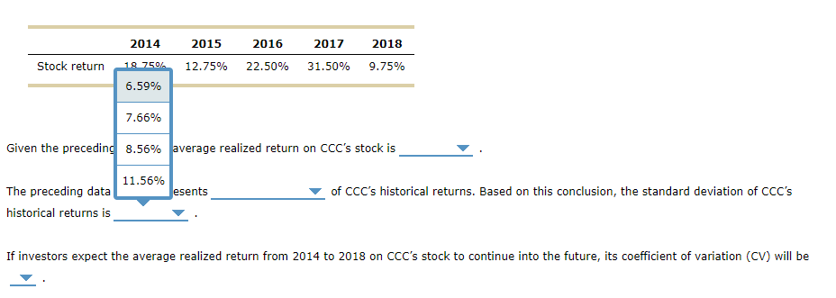 realized stock returns to estimate the risk of a stock. Consider the