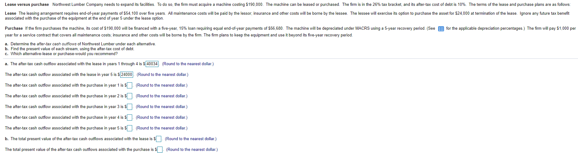 Depreciation Percentages by Recovery Year Using MACRS for First Four Property Classes