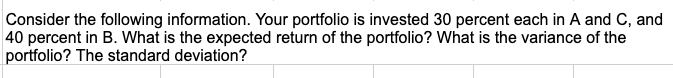  enter the answer as a formula???? Consider the following information. Your