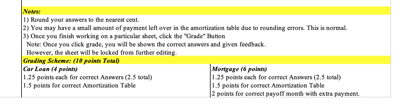 Notes: 1) Round your answers to the nearest cent. 2) You