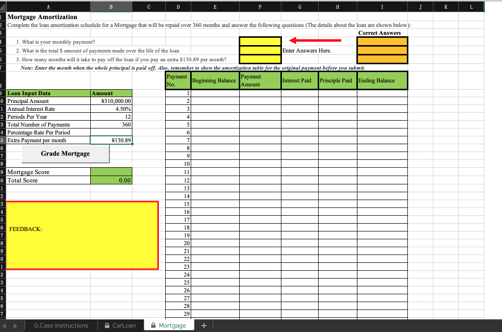 table due to rounding errors. This is normal. 3) Once you finish