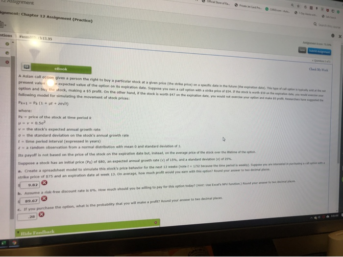  Assignment ignment: Chapter 12 Assignment (Practice) stions X eBook A Asian