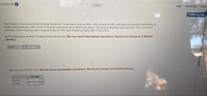  Chapter 18 Sted Help Save & Exit Suami Check my work