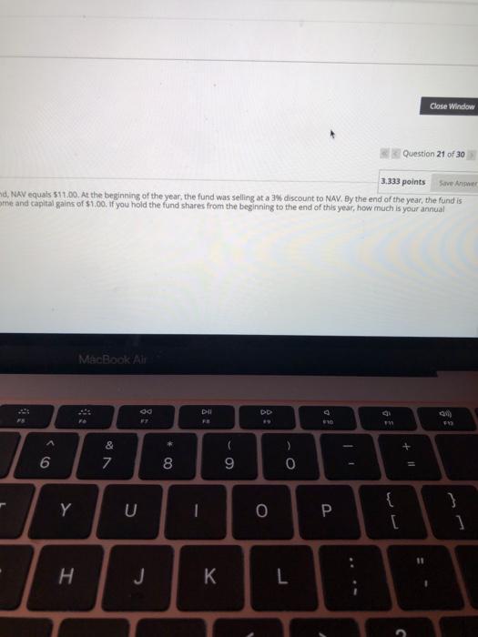 closed-end fund starts the year with a net asset value of $10.00.