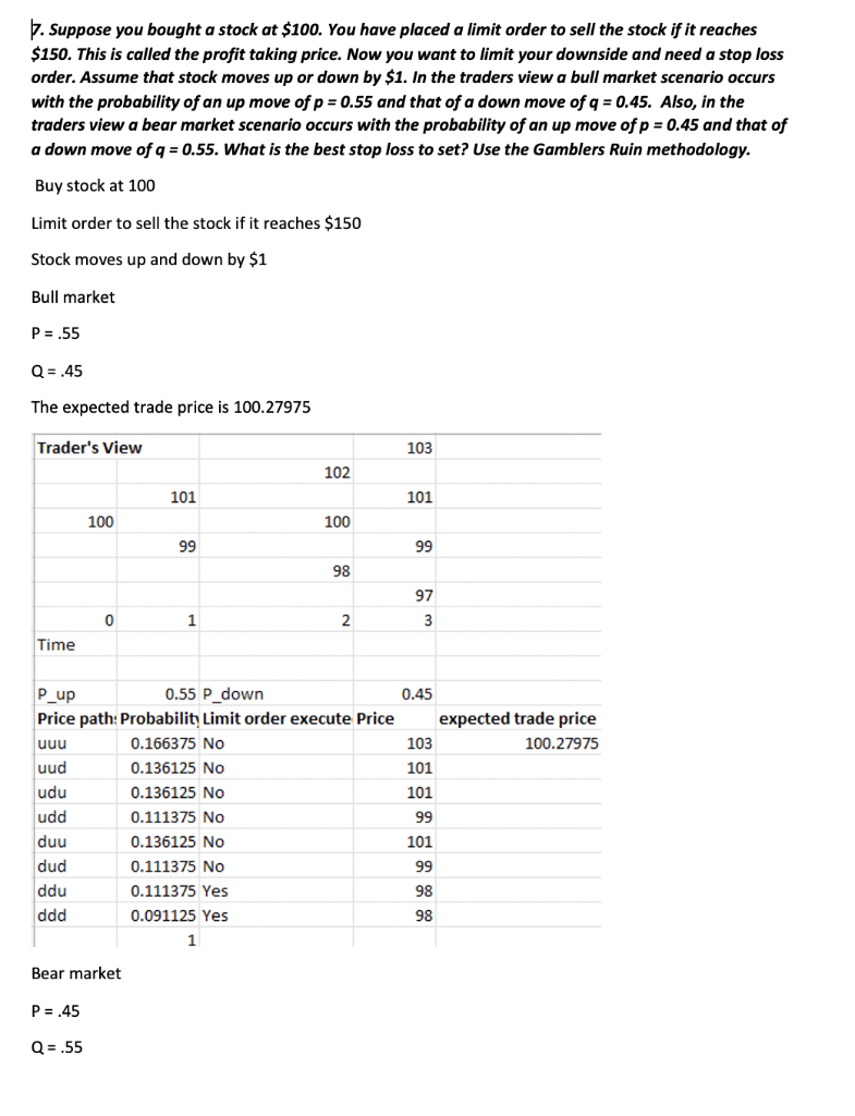 Please only help with question 8, 7 is reference Q8. Now suppose