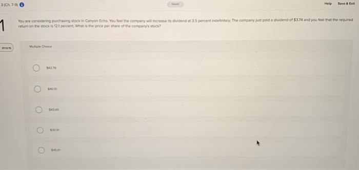  Ch 7 0 Hele Save & Eat You are considering purchasing