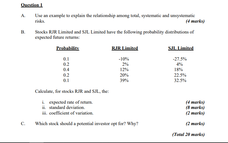  Question 1 A. Use an example to explain the relationship among