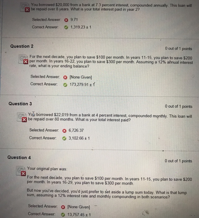  Please provide the excel too! You borrowed $20,000 from a bank