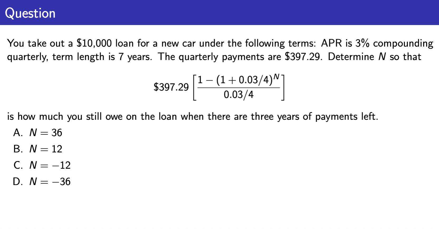 Please solve this with steps. Thank you You take out a $10,000