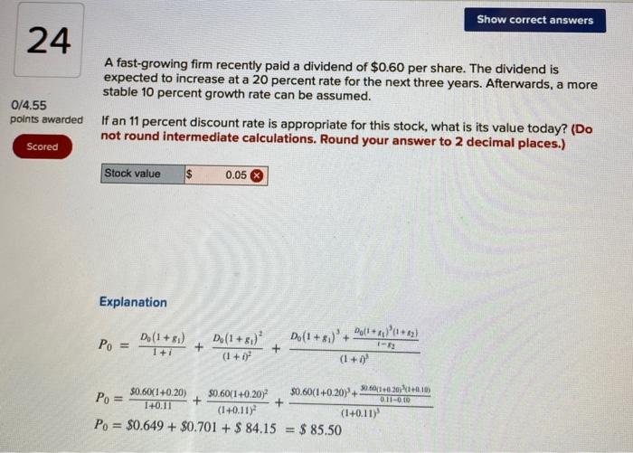 how would i do this in excel? Show correct answers 24 A