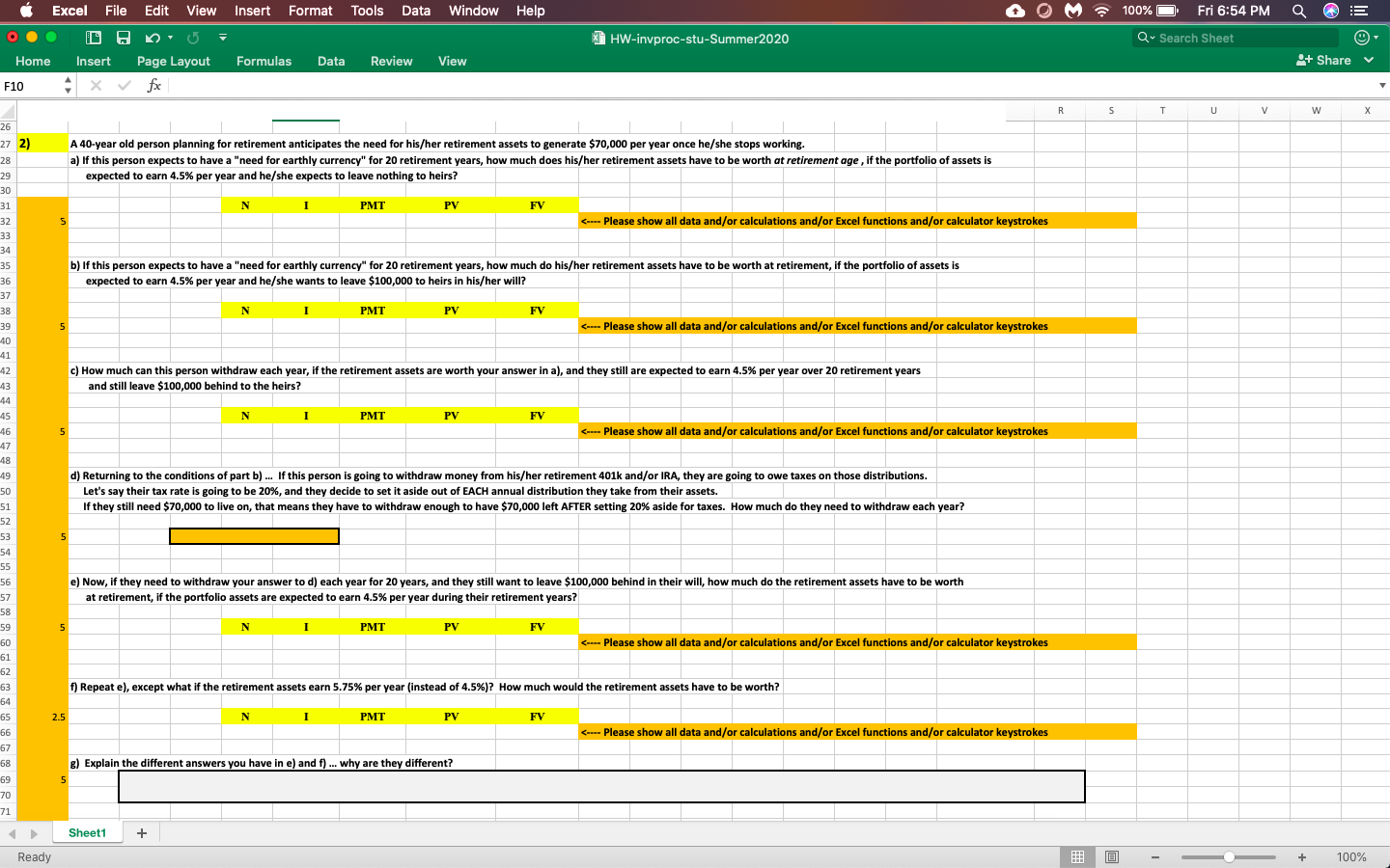  This is question 2 of the homework assignment. We need to