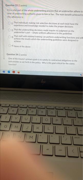 help help Question 33 (2 points) It is a vital part of