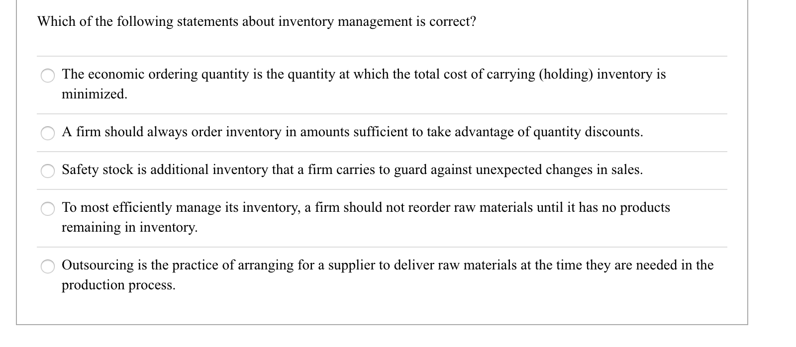 securities is because they: O substitute for its long-term debt. o offer