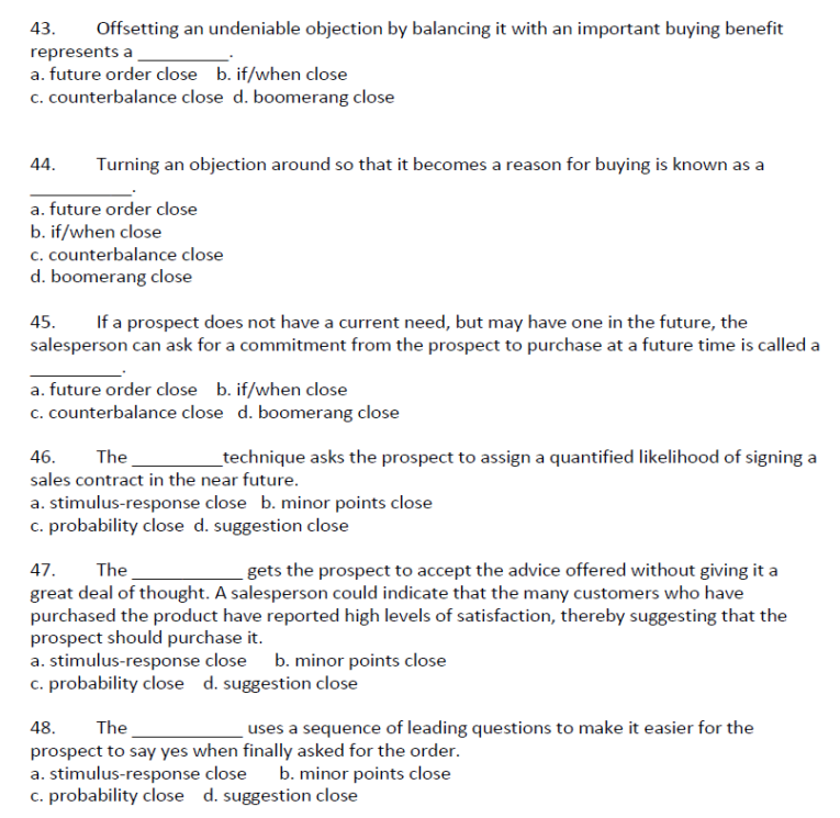  43. Offsetting an undeniable objection by balancing it with an important