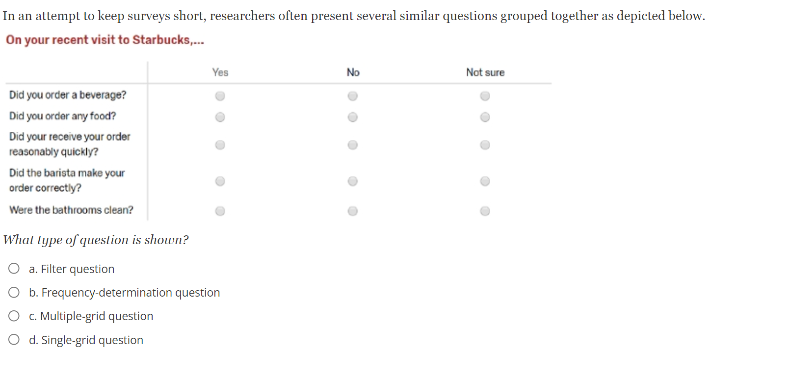 HELP PLEASE ? 21-25 In an attempt to keep surveys short, researchers