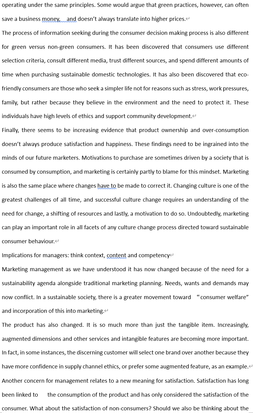 society's unsustainable behaviour continues to grow. Possible reasons proposed by some researchers